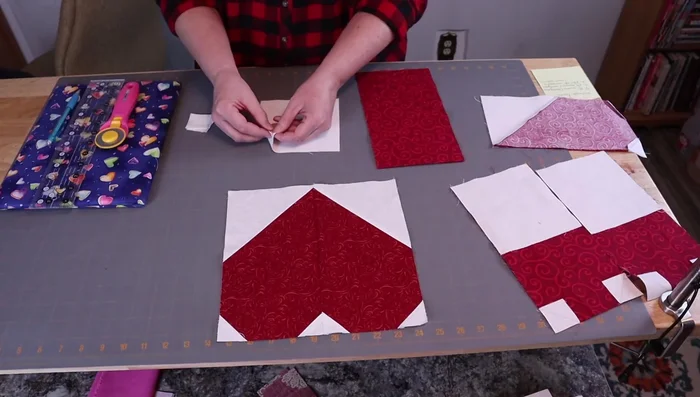 Draw diagonal lines on background squares.