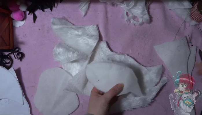 Sew the body pieces. Sew the wings and body pieces together.