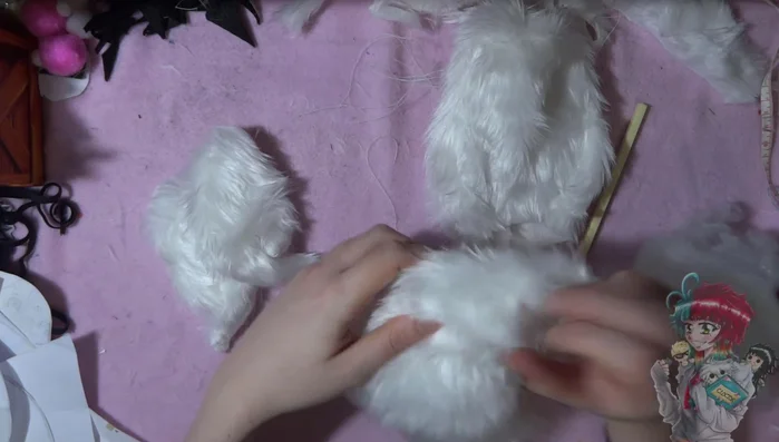 Stuff the body. This is the most satisfying part!