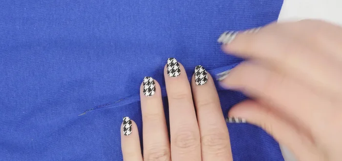 Press the dart flat.