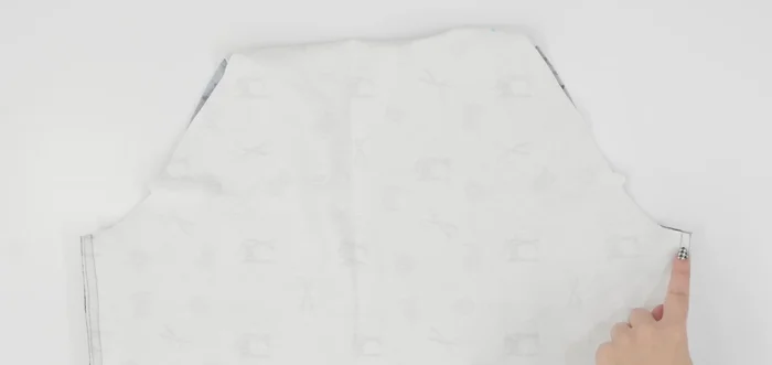 Attach the front and back bodice pieces together at the side seams using a double stitch (for knits).