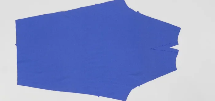 Sew the dart using a regular straight stitch, starting at the widest point and sewing towards the point. Secure the end by hand-tying a knot instead of backstitching.