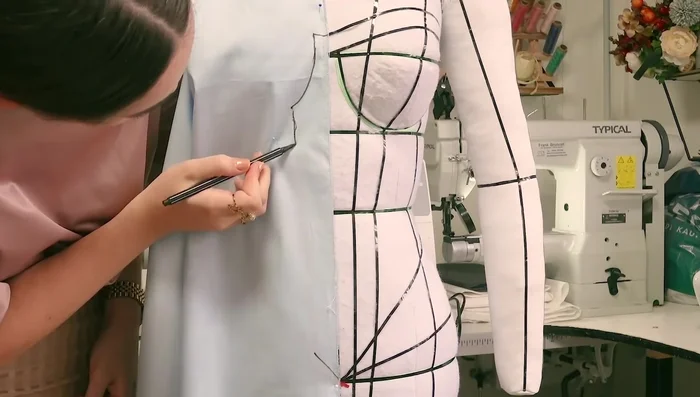 Name and draw all notches on each pattern piece as you drape.
