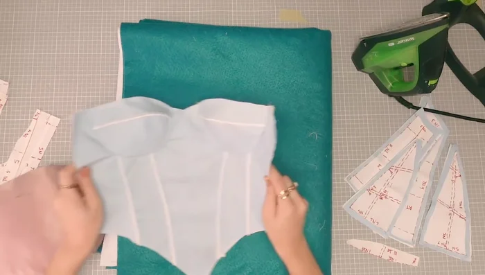 Sew the back pieces together.