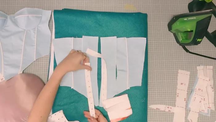 Sew the back pieces together.