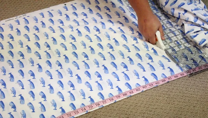 Cut off the seam allowance, leaving 1/4 inch. Finish the seam with a zig-zag stitch (a French seam is recommended for a neater finish).