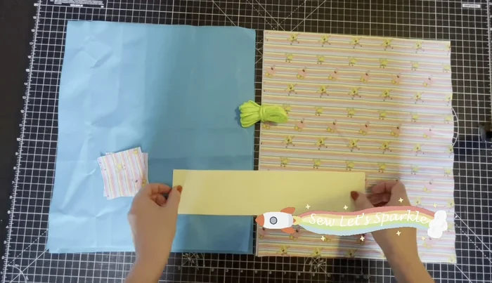 Create Drawstring Cases: Sew two 3x13.5 inch pieces right sides together with a 1/4 inch seam allowance. Repeat for the other two pieces. Press open the seams, flip right side out, press again, and fold over to create the casing. Press and set aside.