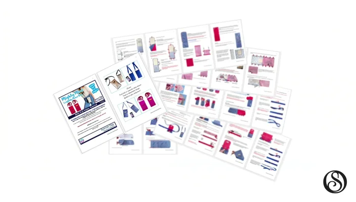 Employ the ingenious folding and stitching technique to create the firm back spine, adding strength and structure to the bag while forming a slip pocket.