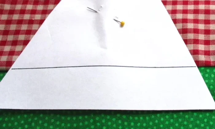 Stitch around the template, close to the edge, leaving a space for stuffing.