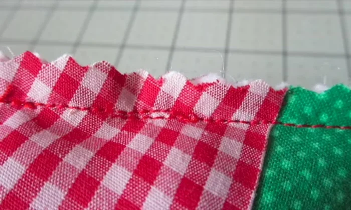 Stitch the opening closed. Re-trim for a neater look (optional).