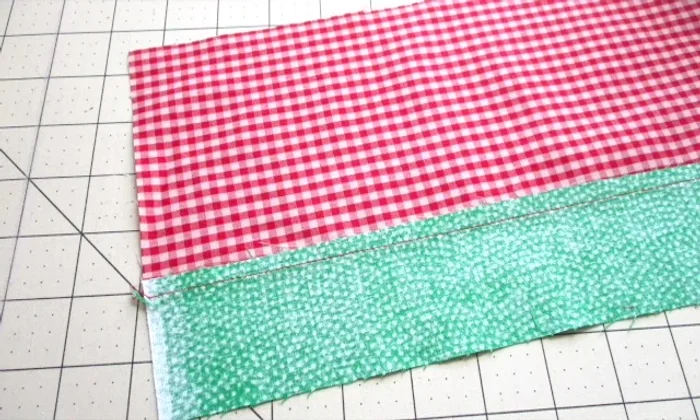 Stitch around the template, close to the edge, leaving a space for stuffing.