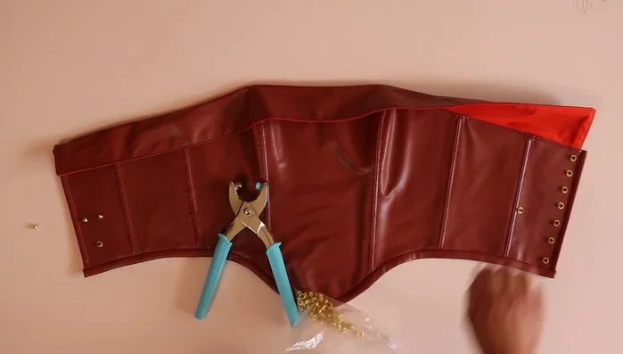 Add eyelets and lace up.