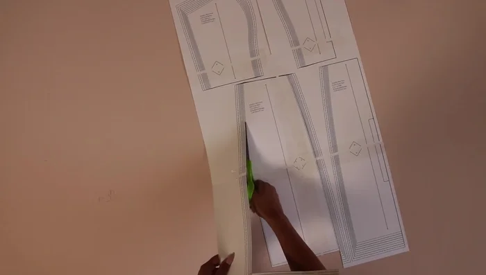 Cut out the pattern pieces according to your size and instructions.