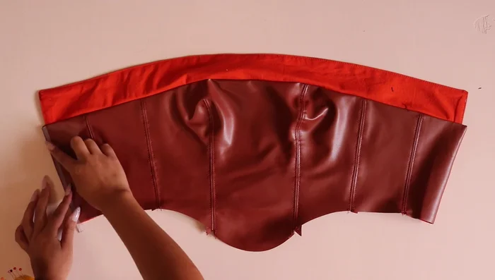 Create channels for center back boning and insert boning.