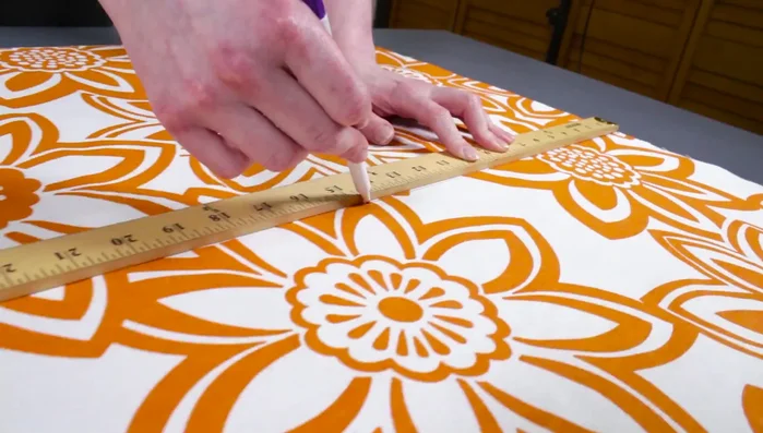 Cut stabilizer pieces: One 13x26in piece and three 8 3/4 x 12 1/4in pieces.