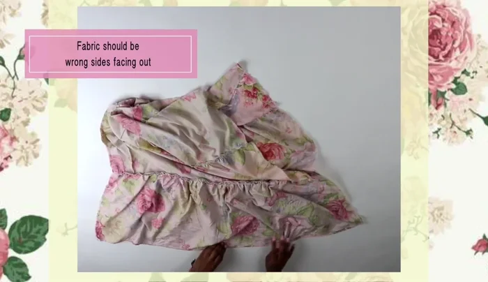 Close the side seams of the skirt.