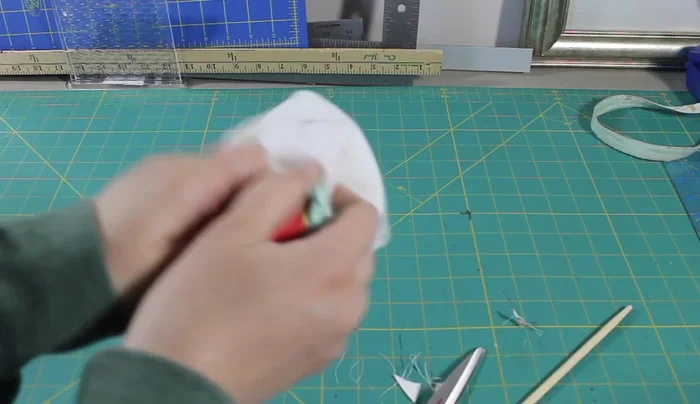 Close the lining gap: Sew the remaining gap in the lining closed.