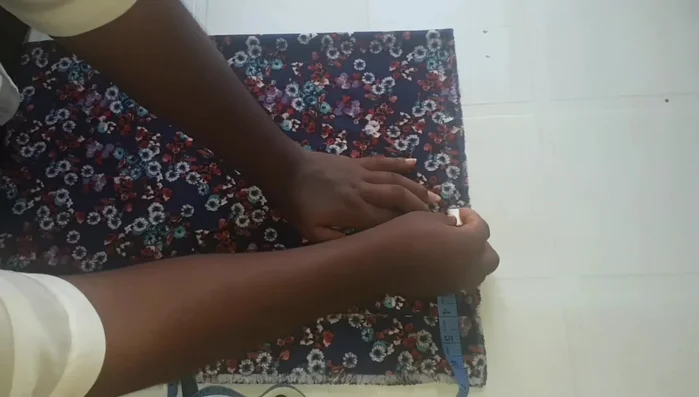 Mark other measurements: shoulder to bust point (12 inches), shoulder to half-length (17 inches).