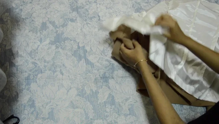 Hand stitch the remaining opening closed with an invisible stitch.