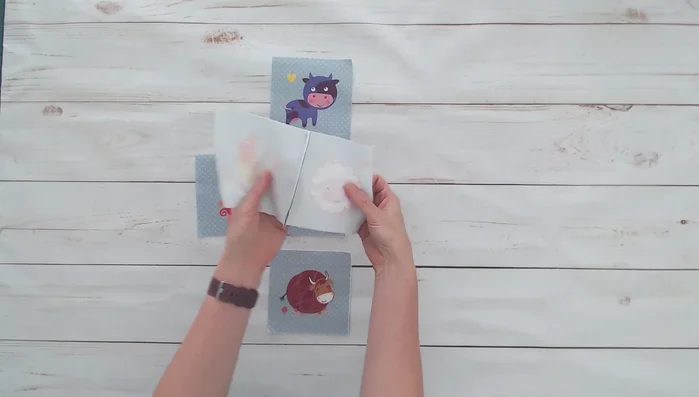 Sew the two pairs together to create a row of four squares, repeating the quarter-inch seam allowance technique.