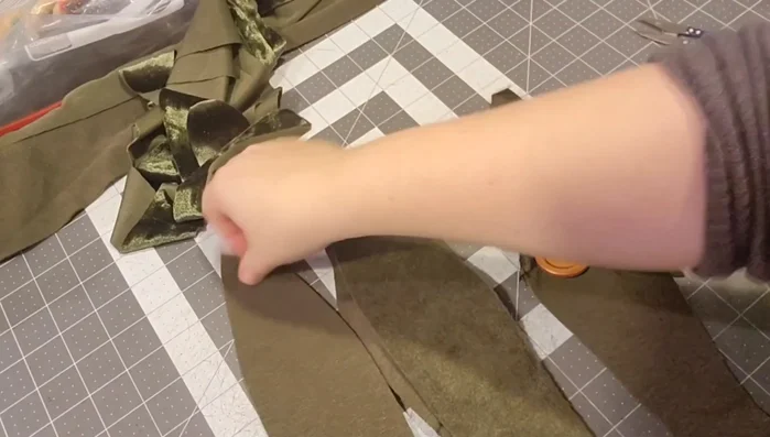 Prepare tentacles: Sew the inner tentacles together along their straight edges (either individually or in pairs, as demonstrated in the video).