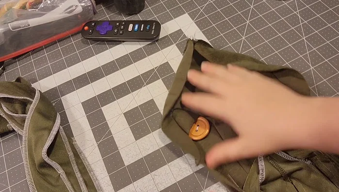 Stuff and close: Stuff the octi with polyfill and close the opening by sewing the gap shut.