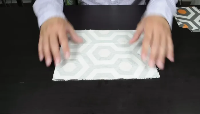 Construct the larger inside pocket: Sew the 11 x 8 1/2 inch piece to the back inside body piece.