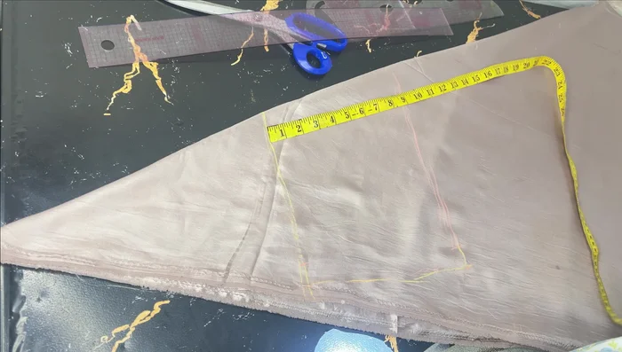 Connect the waistline, hipline, and skirt length marks to create the skirt pattern. Maintain a relatively straight line from the hip to the hem for an A-line effect.