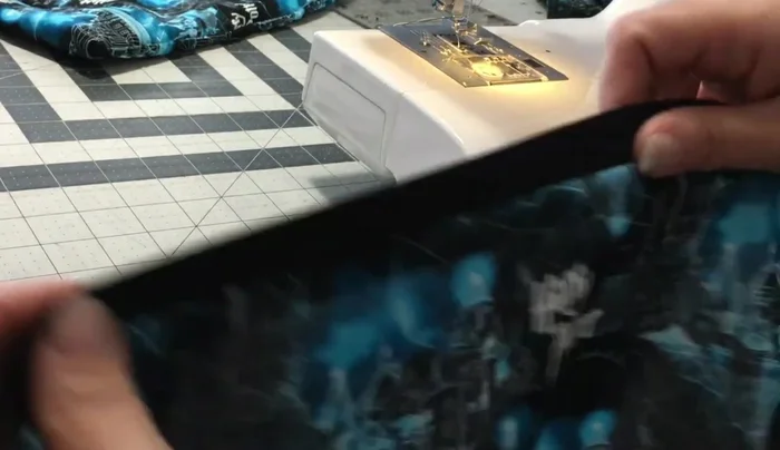 Flip and topstitch: Flip the fabric inside out. Topstitch along the top edge of the zipper to secure the layers and prevent fabric from getting caught.