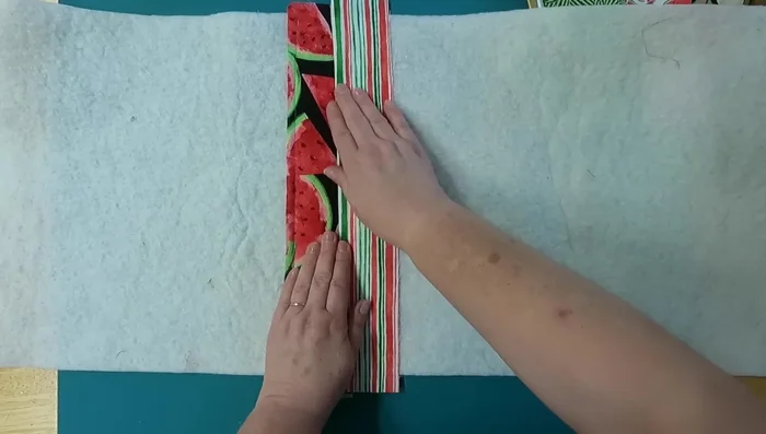 Finger press and Iron: After adding each strip, finger press and iron to flatten the seams and create a neat look.