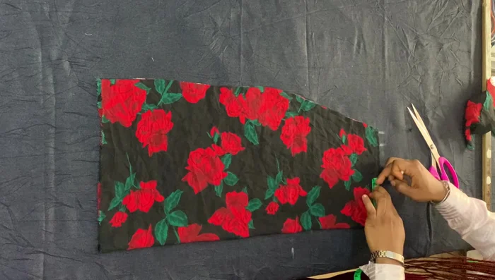 Cut two ropes: 1.5 inches wide and twice the skirt length (50 inches).