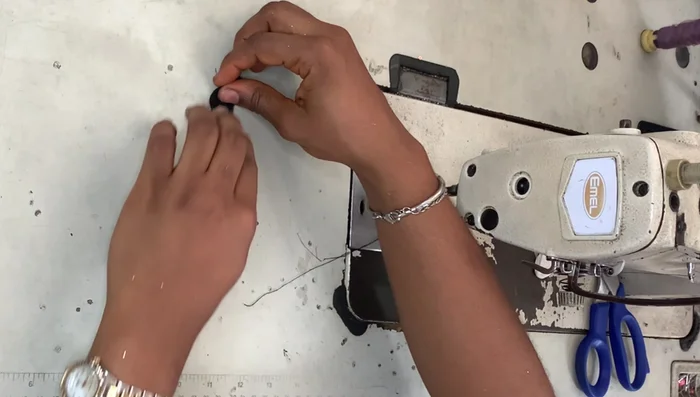 Turn ropes inside out using a broomstick or safety pin.