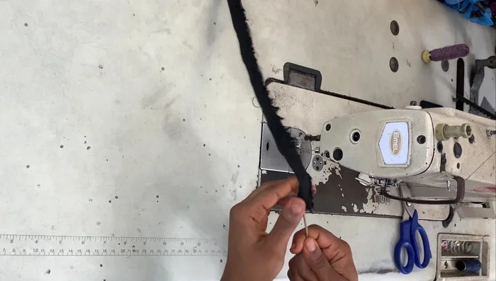 Turn ropes inside out using a broomstick or safety pin.