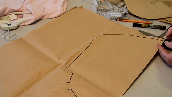 Cut out the fabric pieces using your pattern as a guide, being mindful of the notches. 