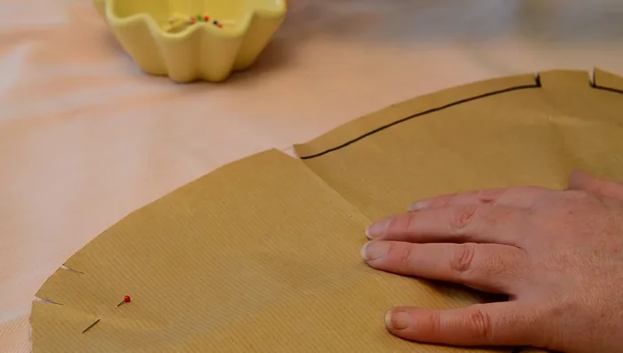 Cut out the fabric pieces using your pattern as a guide, being mindful of the notches. 