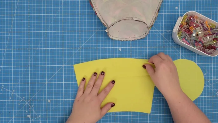 Repeat steps 1-5 for lining pieces, leaving an opening on one side seam.