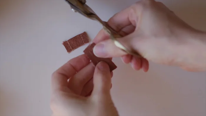 Turn and press stems: Turn right side out using a stick and straw method (optional) or by hand; press.