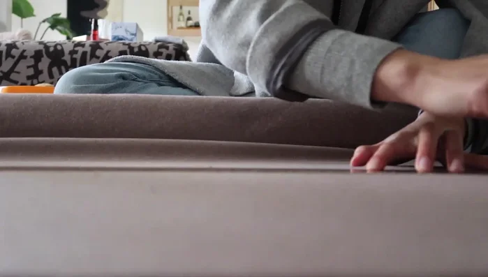 Cut out the rectangle based on calculated measurements.