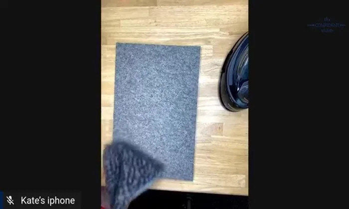 Sew the hem using a sewing machine following the basting stitch line.