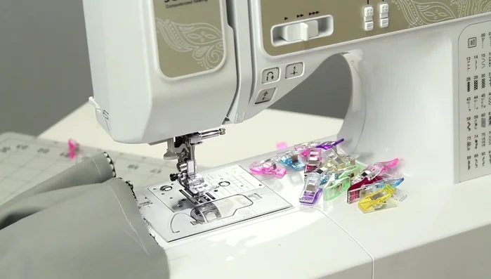 Flip the floor pillow right side out.