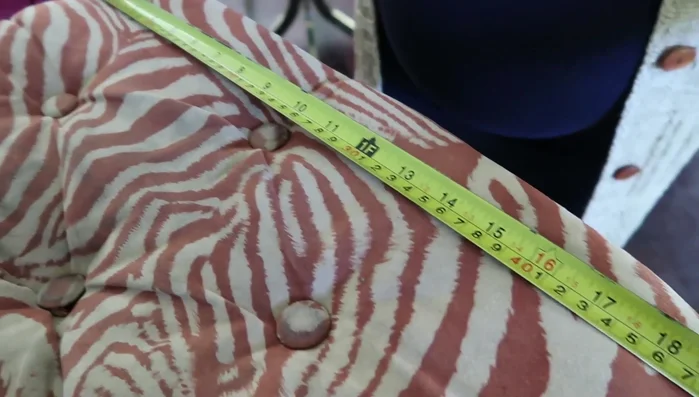 Cut out fabric squares. Add extra fabric for ease (about 2 inches more than the measurement of each side).