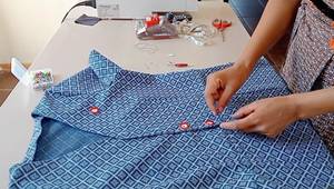 DIY A-Line Button-Front Dress:  Easy Sewing Tutorial