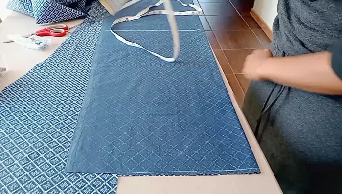 Create Front Skirt Pattern: Use the back skirt sketch to create the front skirt, ensuring the 2.5cm button placket.