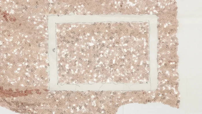 Cut out your pattern pieces using the cheap scissors.