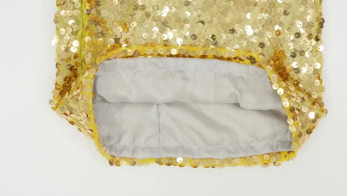 Use a sew-in interfacing (such as silk or polyester organza) for stability.