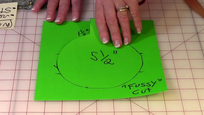 Cut out the template.