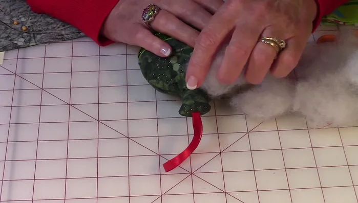 Close the opening using a slip stitch.