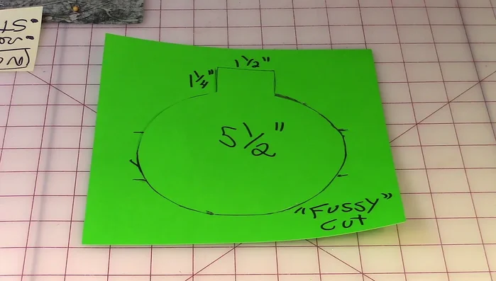 Cut out the template.