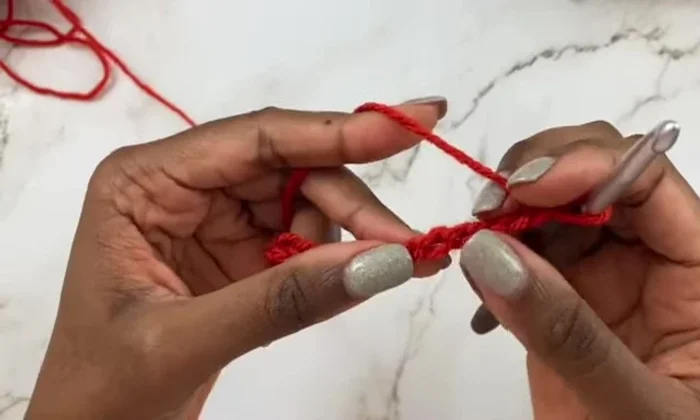 Row 3: Double crochet across the row.