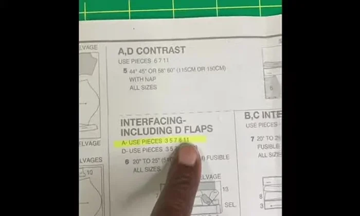 Continue Sewing: Follow the pattern instructions step by step, using the markings to align fabric pieces correctly.